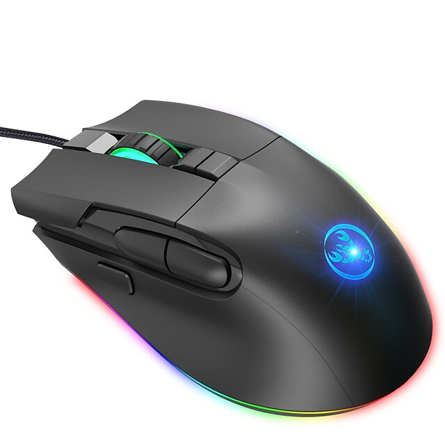 HXSJ A905 Wired USB Optical Gaming Mouse / Office Mouse RGB Light 7200 dpi 6 Adjustable DPI Levels 8 pcs Keys 8 Programmable Keys
HXSJ A905 Wired USB Optical Gaming Mouse / Office Mouse RGB Light 7200 dpi 6 Adjustable DPI Levels 8 pcs Keys 8 Programmable Keys