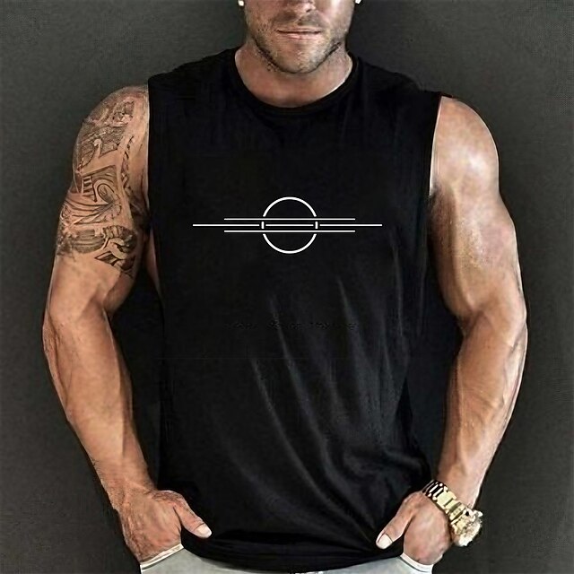 Men's Tank Top Vest Undershirt Symbol Crew Neck Casual Daily Sleeveless Tops Lightweight Fashion Big and Tall Sports Black / White White Black / Summer
Men's Tank Top Vest Undershirt Symbol Crew Neck Casual Daily Sleeveless Tops Lightweight Fashion Big and Tall Sports Black / White White Black / Summer
