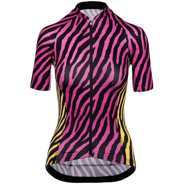 21Grams Women's Short Sleeve Cycling Jersey Summer Spandex Rose Red Zebra Bike Top Mountain Bike MTB Road Bike Cycling Quick Dry Moisture Wicking Sports Clothing Apparel / Athleisure
21Grams Women's Short Sleeve Cycling Jersey Summer Spandex Rose Red Zebra Bike Top Mountain Bike MTB Road Bike Cycling Quick Dry Moisture Wicking Sports Clothing Apparel / Athleisure