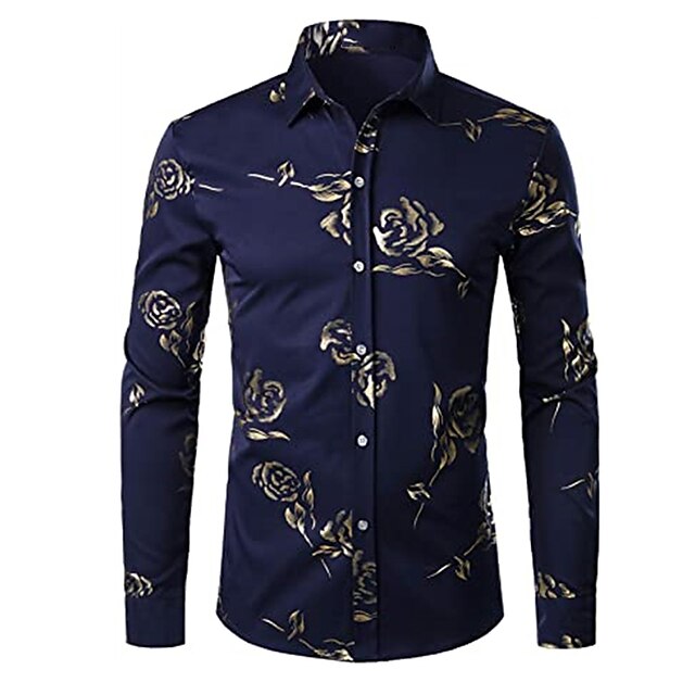 Men's Shirt Floral Turndown Street Casual Button-Down Long Sleeve Tops Casual Fashion Breathable Comfortable Blue White Black
Men's Shirt Floral Turndown Street Casual Button-Down Long Sleeve Tops Casual Fashion Breathable Comfortable Blue White Black