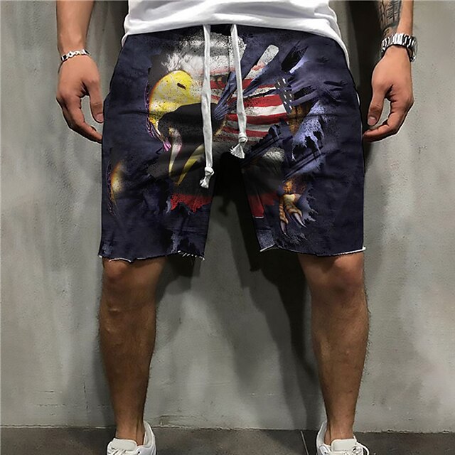 Men's Stylish Designer Straight Shorts 3D Print Elastic Waist Knee Length Pants Sports Outdoor Daily Micro-elastic Graphic Prints Eagle Comfort Breathable Mid Waist Blue S M L XL XXL
Men's Stylish Designer Straight Shorts 3D Print Elastic Waist Knee Length Pants Sports Outdoor Daily Micro-elastic Graphic Prints Eagle Comfort Breathable Mid Waist Blue S M L XL XXL