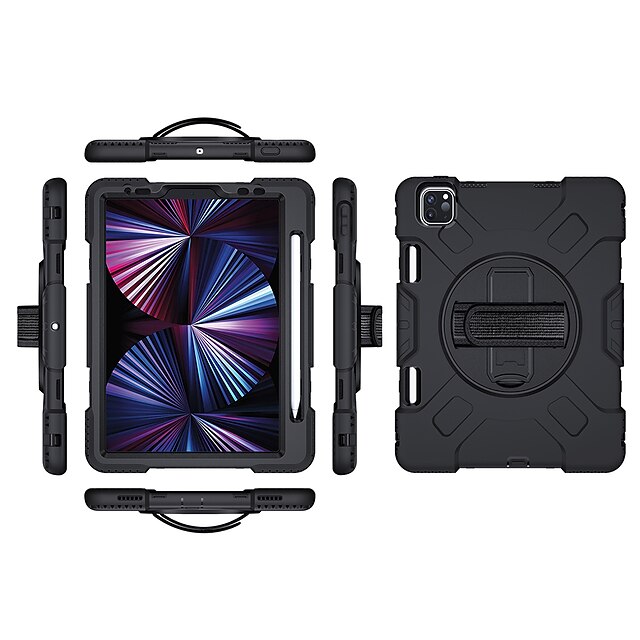 Tablet Case Cover For iPad Pro 12.9 Case 2021 5th Generation Military Grade Shockproof Silicone Protective Cover for iPad 12.9 Inch 5th Gen w/Pencil Holder Stand Handle Shoulder Strap
Tablet Case Cover For iPad Pro 12.9 Case 2021 5th Generation Military Grade Shockproof Silicone Protective Cover for iPad 12.9 Inch 5th Gen w/Pencil Holder Stand Handle Shoulder Strap