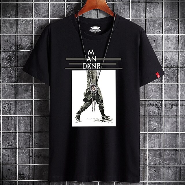 Men's T shirt Print Graphic Round Neck Casual Daily Short Sleeve Tops Lightweight Formal Breathable White Black Dark Gray
Men's T shirt Print Graphic Round Neck Casual Daily Short Sleeve Tops Lightweight Formal Breathable White Black Dark Gray