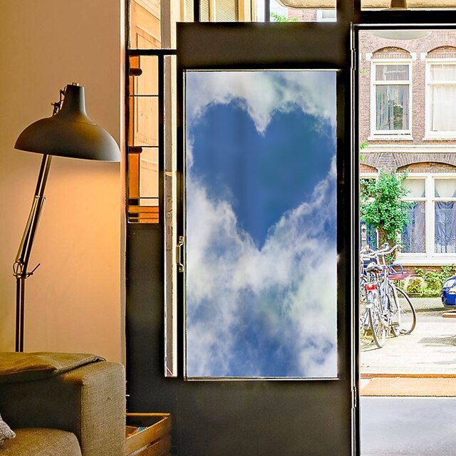 Love Cloud Pattern Window Film Home Bedroom Bathroom Glass Window Film Stickers Self Adhesive Sticker 116 x 60CM Wall Stickers for Bedroom Living Room
Love Cloud Pattern Window Film Home Bedroom Bathroom Glass Window Film Stickers Self Adhesive Sticker 116 x 60CM Wall Stickers for Bedroom Living Room