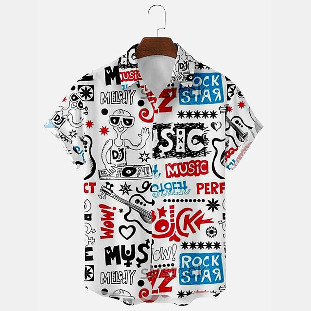 Men's Shirt 3D Print 3D Plus Size Turndown Holiday 3D Print Short Sleeve Tops Beach A / Summer
Men's Shirt 3D Print 3D Plus Size Turndown Holiday 3D Print Short Sleeve Tops Beach A / Summer