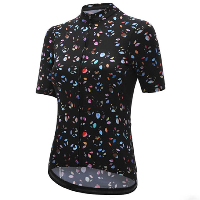 21Grams Women's Short Sleeve Cycling Jersey Summer Spandex Black Floral Botanical Bike Top Mountain Bike MTB Road Bike Cycling Quick Dry Moisture Wicking Sports Clothing Apparel / Athleisure
21Grams Women's Short Sleeve Cycling Jersey Summer Spandex Black Floral Botanical Bike Top Mountain Bike MTB Road Bike Cycling Quick Dry Moisture Wicking Sports Clothing Apparel / Athleisure