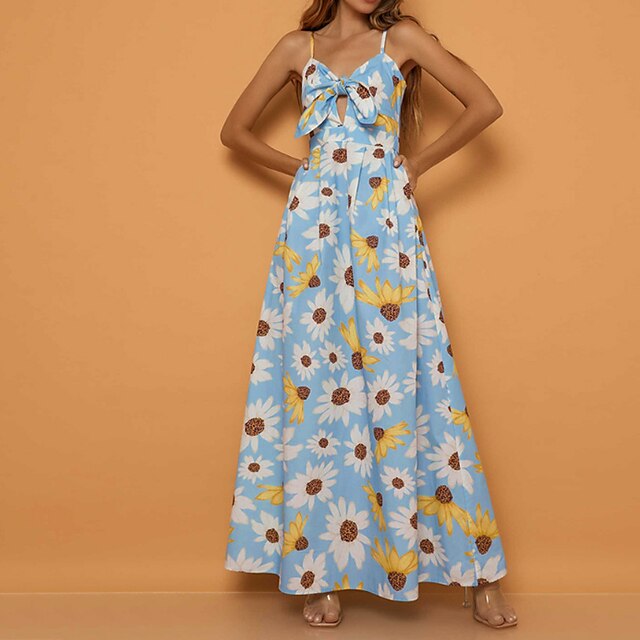 Women's A Line Dress Maxi long Dress Blue Pink Yellow Sleeveless Floral Print Spring Summer Spaghetti Strap Casual Boho 2022 S M L XL XXL
Women's A Line Dress Maxi long Dress Blue Pink Yellow Sleeveless Floral Print Spring Summer Spaghetti Strap Casual Boho 2022 S M L XL XXL
