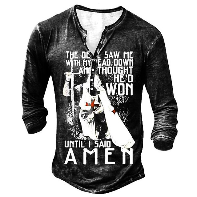Men's Unisex Henley Shirt T shirt 3D Print Graphic Prints Human Letter Henley Street Daily Button-Down Print Long Sleeve Tops Basic Casual Fashion Retro Black
Men's Unisex Henley Shirt T shirt 3D Print Graphic Prints Human Letter Henley Street Daily Button-Down Print Long Sleeve Tops Basic Casual Fashion Retro Black