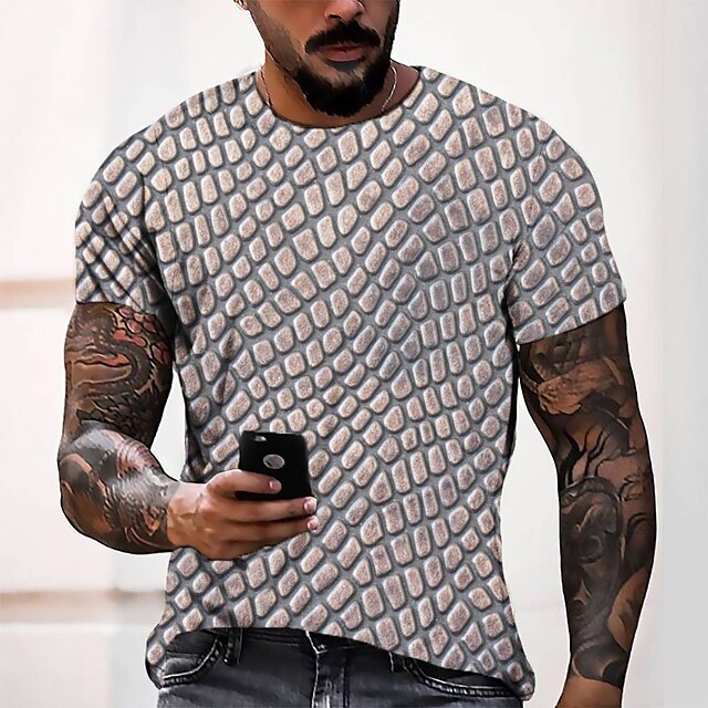 Men's Tee T shirt 3D Print Graphic Round Neck Casual Daily 3D Print Short Sleeve Tops Fashion Designer Cool Comfortable Gray
Men's Tee T shirt 3D Print Graphic Round Neck Casual Daily 3D Print Short Sleeve Tops Fashion Designer Cool Comfortable Gray