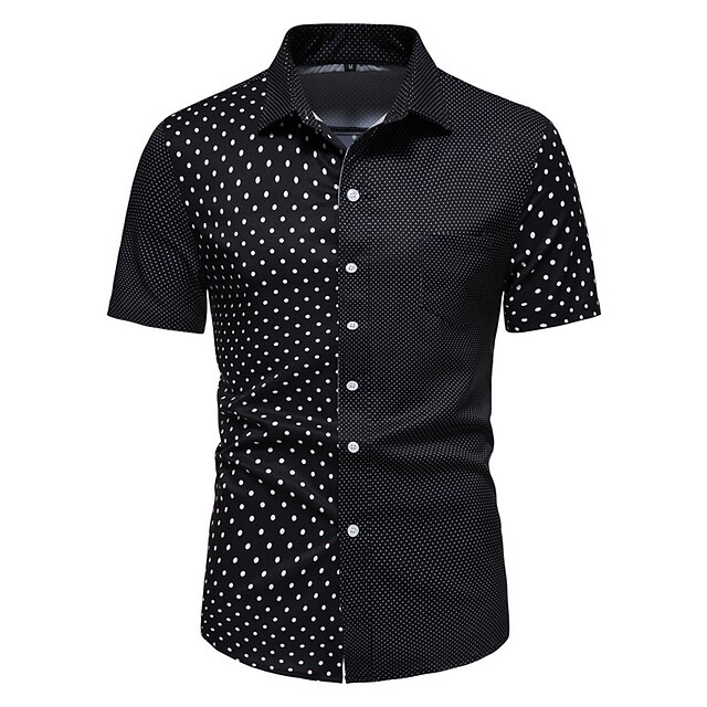 Men's Shirt Polka Dot Plus Size Turndown Holiday Short Sleeve Tops Color Block Casual Classic White Black / Summer
Men's Shirt Polka Dot Plus Size Turndown Holiday Short Sleeve Tops Color Block Casual Classic White Black / Summer