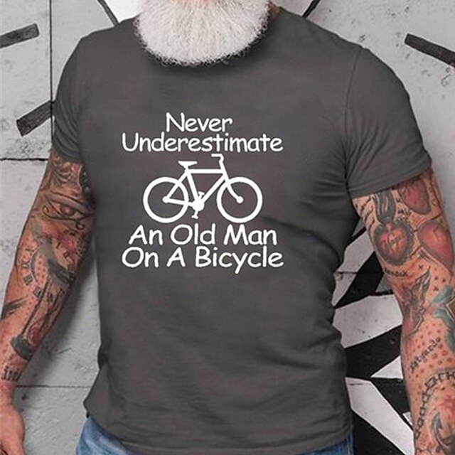 Men's T shirt Hot Stamping Graphic Bicycle Letter Crew Neck Casual Daily Print Short Sleeve Tops Lightweight Fashion Big and Tall Sports Dark Gray
Men's T shirt Hot Stamping Graphic Bicycle Letter Crew Neck Casual Daily Print Short Sleeve Tops Lightweight Fashion Big and Tall Sports Dark Gray