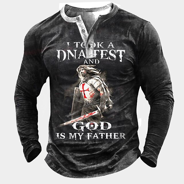 Men's Henley Shirt Tee T shirt 3D Print Graphic Human Henley Casual Daily Button-Down Print Long Sleeve Tops Fashion Vintage Big and Tall Military Style Dark Gray / Spring / Summer
Men's Henley Shirt Tee T shirt 3D Print Graphic Human Henley Casual Daily Button-Down Print Long Sleeve Tops Fashion Vintage Big and Tall Military Style Dark Gray / Spring / Summer