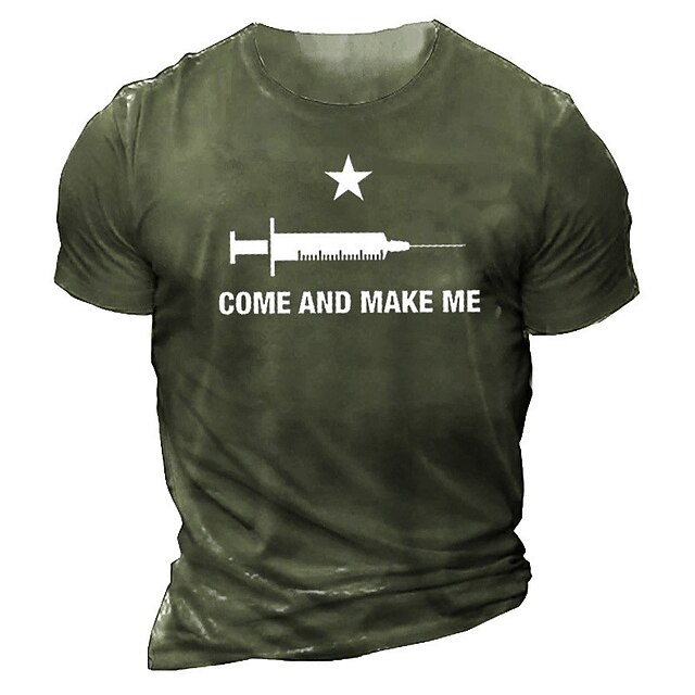Men's T shirt 3D Print Graphic Crew Neck Syringe Casual Daily Print Short Sleeve Tops Fashion Vintage Classic Comfortable Green Gray Navy Blue
Men's T shirt 3D Print Graphic Crew Neck Syringe Casual Daily Print Short Sleeve Tops Fashion Vintage Classic Comfortable Green Gray Navy Blue