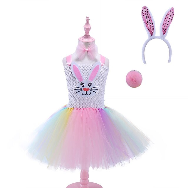 Bunny Cosplay Costume Costume Tutu Girls' Movie Cosplay Tutus Pink Dress Headwear Children's Day Masquerade Polyester
Bunny Cosplay Costume Costume Tutu Girls' Movie Cosplay Tutus Pink Dress Headwear Children's Day Masquerade Polyester