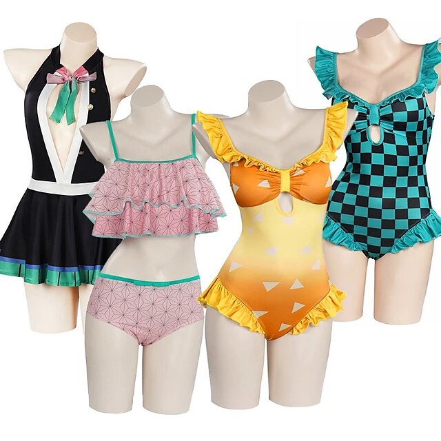 Inspired by Demon Slayer: Kimetsu no Yaiba Kamado Nezuko Muichiro Tokito Anime Cosplay Costumes Japanese Swimwear Leotard / Onesie For Women's
Inspired by Demon Slayer: Kimetsu no Yaiba Kamado Nezuko Muichiro Tokito Anime Cosplay Costumes Japanese Swimwear Leotard / Onesie For Women's