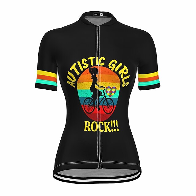 21Grams Women's Short Sleeve Cycling Jersey Summer Spandex Black Bike Top Mountain Bike MTB Road Bike Cycling Quick Dry Moisture Wicking Sports Clothing Apparel / Stretchy / Athleisure
21Grams Women's Short Sleeve Cycling Jersey Summer Spandex Black Bike Top Mountain Bike MTB Road Bike Cycling Quick Dry Moisture Wicking Sports Clothing Apparel / Stretchy / Athleisure