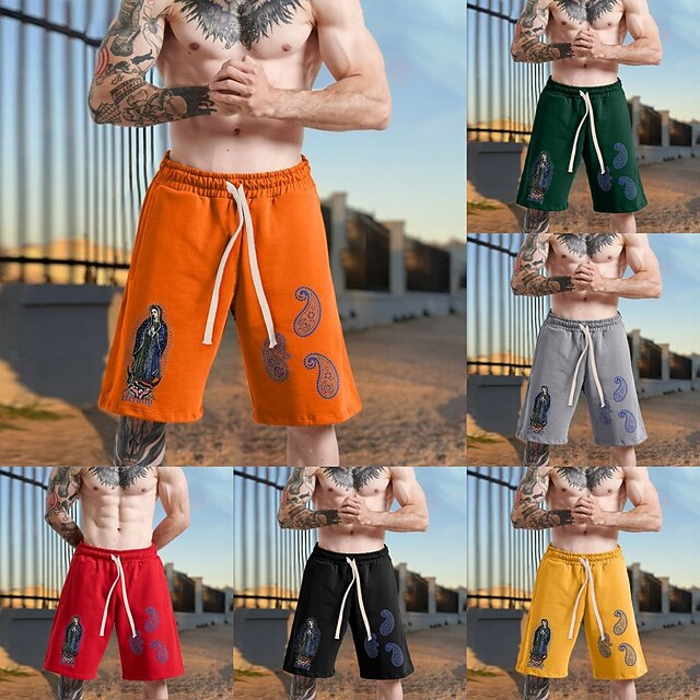 Men's Chic Modern Casual / Sporty Shorts Patchwork Knee Length Pants Daily Gym Micro-elastic Color Block Animal Mid Waist Green Black Grey Orange Red S M L XL XXL
Men's Chic Modern Casual / Sporty Shorts Patchwork Knee Length Pants Daily Gym Micro-elastic Color Block Animal Mid Waist Green Black Grey Orange Red S M L XL XXL