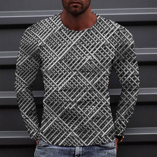 Men's Tee T shirt 3D Print Graphic Round Neck Casual Daily Print Long Sleeve Tops Fashion Designer Comfortable Big and Tall Gray
Men's Tee T shirt 3D Print Graphic Round Neck Casual Daily Print Long Sleeve Tops Fashion Designer Comfortable Big and Tall Gray