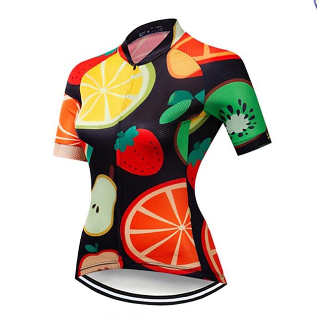 21Grams Women's Short Sleeve Cycling Jersey Summer Spandex Black Fruit Bike Top Mountain Bike MTB Road Bike Cycling Quick Dry Moisture Wicking Sports Clothing Apparel / Athleisure
21Grams Women's Short Sleeve Cycling Jersey Summer Spandex Black Fruit Bike Top Mountain Bike MTB Road Bike Cycling Quick Dry Moisture Wicking Sports Clothing Apparel / Athleisure