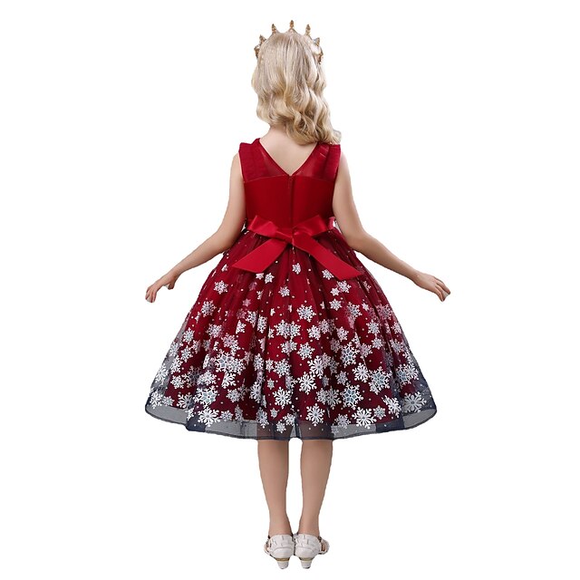 Kids Little Girls' Dress Snowflake A Line Dress Christening dress Mesh Print Wine Beige Midi Sleeveless Princess Sweet Dresses Summer Regular Fit 3-10 Years
Kids Little Girls' Dress Snowflake A Line Dress Christening dress Mesh Print Wine Beige Midi Sleeveless Princess Sweet Dresses Summer Regular Fit 3-10 Years