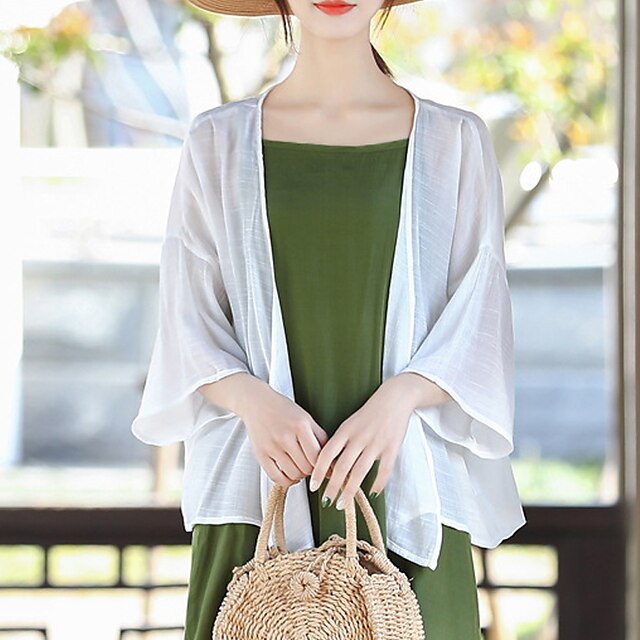 Women's Cardigan Knitted Pure Color Stylish Elegant Casual Long Sleeve Sweater Cardigans V Neck Spring Summer White
Women's Cardigan Knitted Pure Color Stylish Elegant Casual Long Sleeve Sweater Cardigans V Neck Spring Summer White
