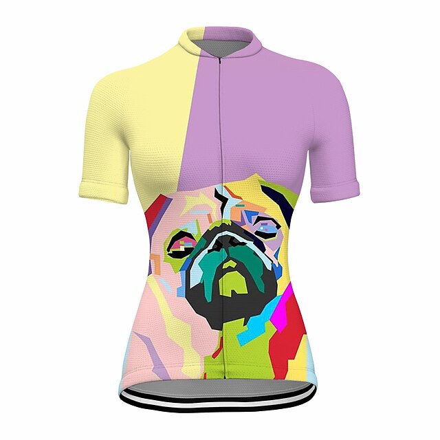 21Grams Women's Short Sleeve Cycling Jersey Summer Spandex Yellow Dog Color Block Bike Top Mountain Bike MTB Road Bike Cycling Quick Dry Moisture Wicking Sports Clothing Apparel / Stretchy
21Grams Women's Short Sleeve Cycling Jersey Summer Spandex Yellow Dog Color Block Bike Top Mountain Bike MTB Road Bike Cycling Quick Dry Moisture Wicking Sports Clothing Apparel / Stretchy