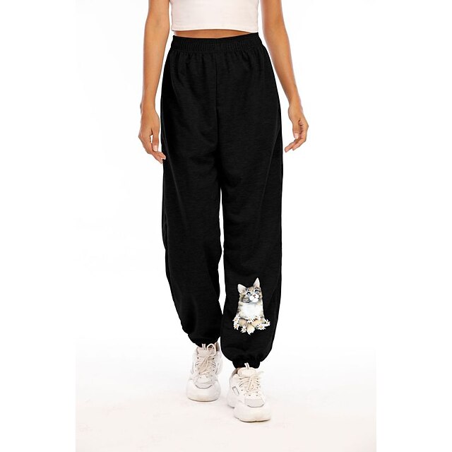 Men's Streetwear Athleisure Pants Chinos Drawstring Print Full Length Pants Casual Holiday Micro-elastic Cat Animal Cotton Blend Sports Mid Waist White Black Grey S M L XL XXL
Men's Streetwear Athleisure Pants Chinos Drawstring Print Full Length Pants Casual Holiday Micro-elastic Cat Animal Cotton Blend Sports Mid Waist White Black Grey S M L XL XXL