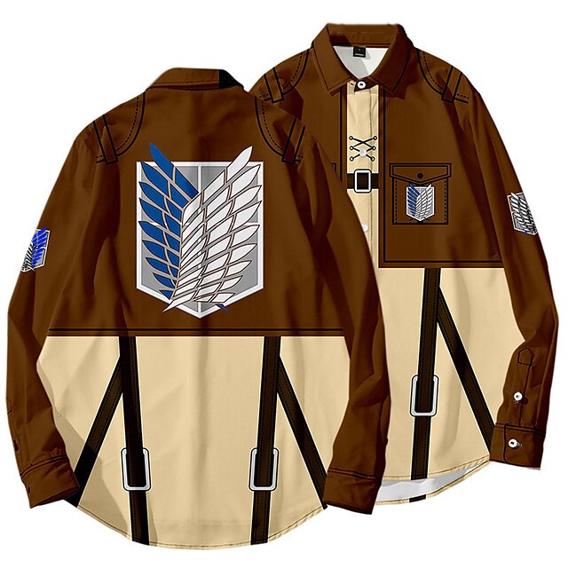 Inspired by Attack on Titan Wings of Freedom Blouse / Shirt Anime Terylene Anime 3D Harajuku Graphic Top For Men's
Inspired by Attack on Titan Wings of Freedom Blouse / Shirt Anime Terylene Anime 3D Harajuku Graphic Top For Men's