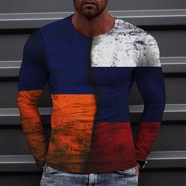 Men's Tee T shirt 3D Print Graphic Round Neck Casual Daily Print Long Sleeve Tops Fashion Designer Comfortable Big and Tall Blue
Men's Tee T shirt 3D Print Graphic Round Neck Casual Daily Print Long Sleeve Tops Fashion Designer Comfortable Big and Tall Blue