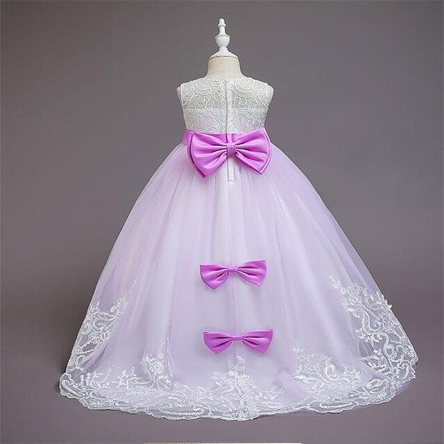 Kids Little Girls' Dress Plain Tulle Dress Party Daily Bow Blue Purple Pink Maxi Sleeveless Elegant Cute Dresses Children's Day Spring Summer 4-12 Years
Kids Little Girls' Dress Plain Tulle Dress Party Daily Bow Blue Purple Pink Maxi Sleeveless Elegant Cute Dresses Children's Day Spring Summer 4-12 Years