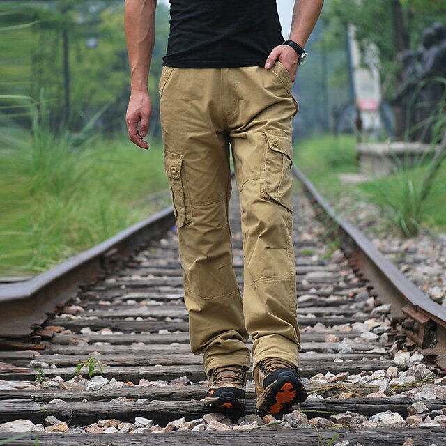 Men's Fashion Streetwear Tactical Cargo Trousers Multiple Pockets Pants Casual Daily Solid Color Breathable Soft Mid Waist ArmyGreen Black Khaki Yellow 30 32 34 36 38
Men's Fashion Streetwear Tactical Cargo Trousers Multiple Pockets Pants Casual Daily Solid Color Breathable Soft Mid Waist ArmyGreen Black Khaki Yellow 30 32 34 36 38