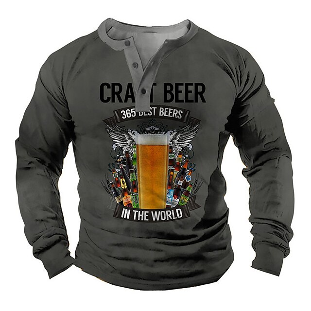 Men's Unisex Sweatshirt Pullover Graphic Prints Beer Print Casual Daily Sports 3D Print Casual Vintage Hoodies Sweatshirts Gray
Men's Unisex Sweatshirt Pullover Graphic Prints Beer Print Casual Daily Sports 3D Print Casual Vintage Hoodies Sweatshirts Gray
