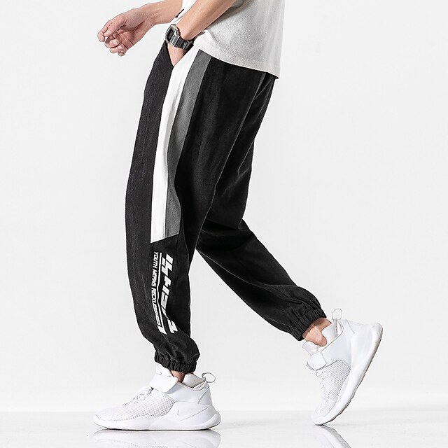 Men's Casual / Sporty Streetwear Chinos Sweatpants Leg Drawstring Full Length Pants Party Going out Micro-elastic Solid Color Letter Breathable Outdoor Mid Waist Black Gray M L XL XXL 3XL
Men's Casual / Sporty Streetwear Chinos Sweatpants Leg Drawstring Full Length Pants Party Going out Micro-elastic Solid Color Letter Breathable Outdoor Mid Waist Black Gray M L XL XXL 3XL