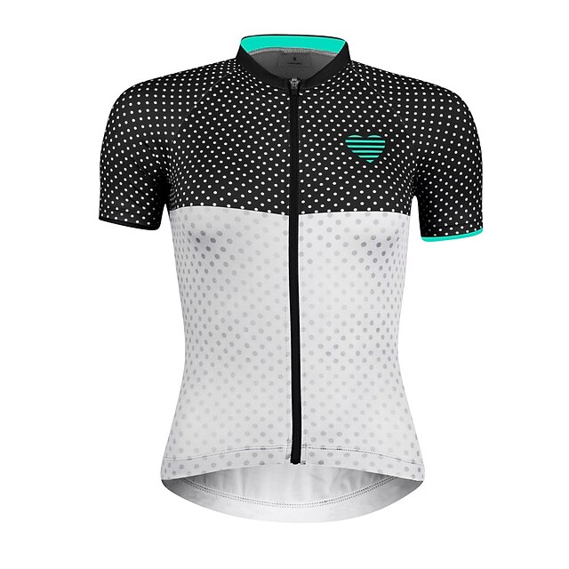 21Grams Women's Short Sleeve Cycling Jersey Summer Spandex White Polka Dot Color Block Bike Top Mountain Bike MTB Road Bike Cycling Quick Dry Moisture Wicking Sports Clothing Apparel / Stretchy
21Grams Women's Short Sleeve Cycling Jersey Summer Spandex White Polka Dot Color Block Bike Top Mountain Bike MTB Road Bike Cycling Quick Dry Moisture Wicking Sports Clothing Apparel / Stretchy