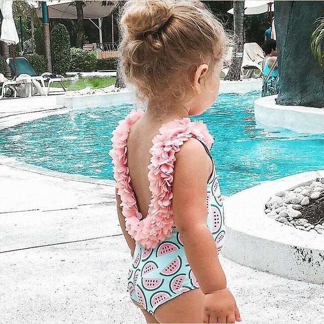 Kids Girls' Swimwear One Piece Swimsuit Print Swimwear Print Sleeveless Blue Outdoor Cute Bathing Suits 1-5 Years
Kids Girls' Swimwear One Piece Swimsuit Print Swimwear Print Sleeveless Blue Outdoor Cute Bathing Suits 1-5 Years