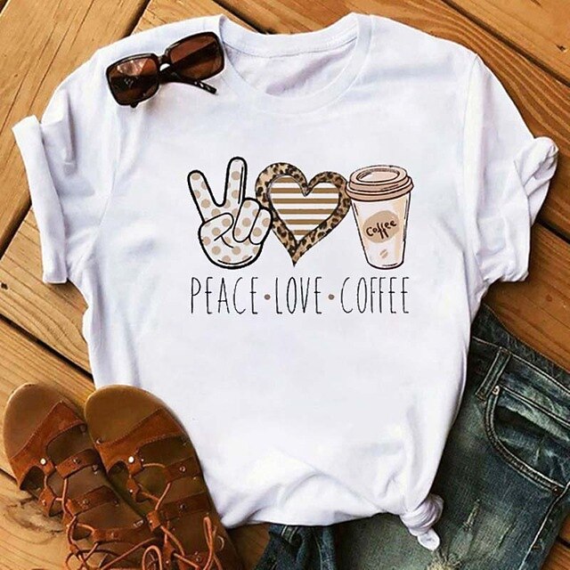 Women's Painting Couple T shirt Heart Sunflower Peace Love Print Round Neck Basic Tops Green White Pink
Women's Painting Couple T shirt Heart Sunflower Peace Love Print Round Neck Basic Tops Green White Pink