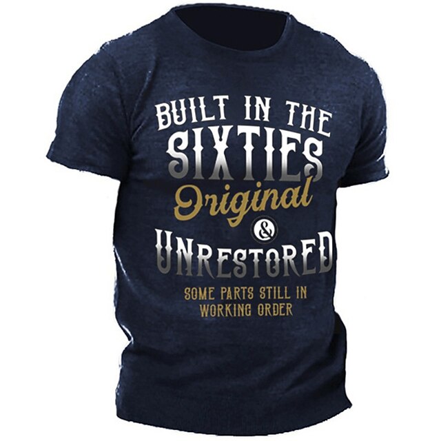 Men's Unisex T shirt 3D Print Graphic Prints Letter Crew Neck Street Daily Print Short Sleeve Tops Basic Casual Fashion Retro Navy Blue
Men's Unisex T shirt 3D Print Graphic Prints Letter Crew Neck Street Daily Print Short Sleeve Tops Basic Casual Fashion Retro Navy Blue