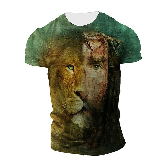Men's Unisex T shirt 3D Print Graphic Prints Lion Crew Neck Street Daily Print Short Sleeve Tops Casual Designer Big and Tall Sports Brown
Men's Unisex T shirt 3D Print Graphic Prints Lion Crew Neck Street Daily Print Short Sleeve Tops Casual Designer Big and Tall Sports Brown