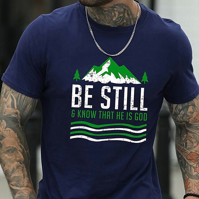 Men's T shirt Hot Stamping Graphic Prints Letter Crew Neck Casual Daily Print Short Sleeve Tops Lightweight Fashion Big and Tall Sports Blue White Black
Men's T shirt Hot Stamping Graphic Prints Letter Crew Neck Casual Daily Print Short Sleeve Tops Lightweight Fashion Big and Tall Sports Blue White Black
