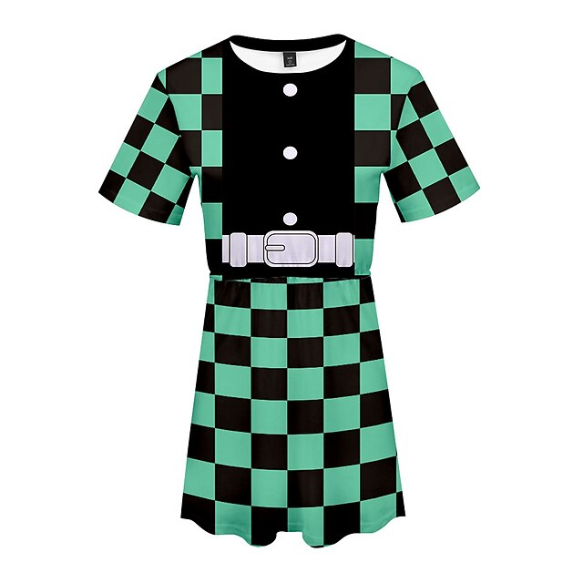 Inspired by Demon Slayer: Kimetsu no Yaiba Kamado Nezuko Agatsuma Zenitsu Kamado Tanjiro Dress Cartoon 100% Polyester Anime Harajuku Graphic Kawaii Dress For Women's
Inspired by Demon Slayer: Kimetsu no Yaiba Kamado Nezuko Agatsuma Zenitsu Kamado Tanjiro Dress Cartoon 100% Polyester Anime Harajuku Graphic Kawaii Dress For Women's