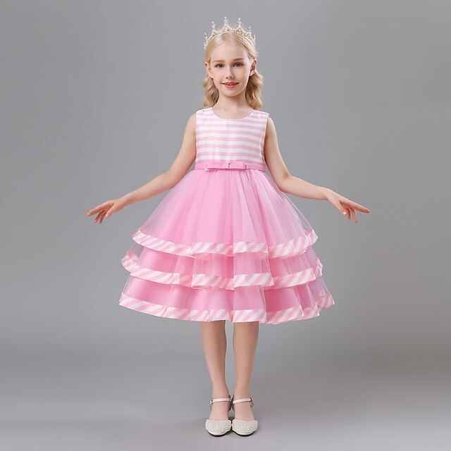 Kids Little Girls' Dress Striped Tulle Dress Party Performance Mesh Bow Pink Wine Royal Blue Knee-length Sleeveless Elegant Princess Dresses Children's Day Spring Summer Slim 3-10 Years
Kids Little Girls' Dress Striped Tulle Dress Party Performance Mesh Bow Pink Wine Royal Blue Knee-length Sleeveless Elegant Princess Dresses Children's Day Spring Summer Slim 3-10 Years