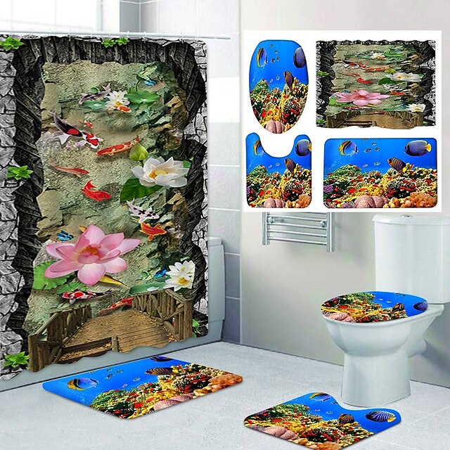 Landscape Pattern PrintingBathroom Shower Curtain Leisure Toilet Four-Piece Design
Landscape Pattern PrintingBathroom Shower Curtain Leisure Toilet Four-Piece Design