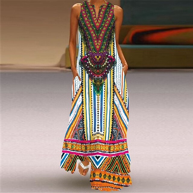 Women's Shift Dress Maxi long Dress Green White Orange Sleeveless Butterfly Color Block Geometric Pocket Print Summer Crew Neck Stylish Elegant Casual 2022 5XL S M L XL XXL 3XL 4XL
Women's Shift Dress Maxi long Dress Green White Orange Sleeveless Butterfly Color Block Geometric Pocket Print Summer Crew Neck Stylish Elegant Casual 2022 5XL S M L XL XXL 3XL 4XL