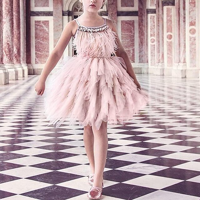 Kids Little Girls' Dress Solid Colored Party Wedding Special Occasion Tassel Fringe Blue Pink Light Green Sleeveless Elegant Vintage Dresses Spring Summer 2-8 Years
Kids Little Girls' Dress Solid Colored Party Wedding Special Occasion Tassel Fringe Blue Pink Light Green Sleeveless Elegant Vintage Dresses Spring Summer 2-8 Years