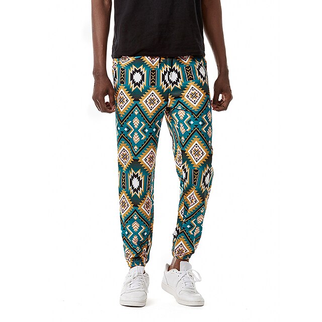 Men's Chino Boho Jogger Chinos Sweatpants 3D Print Elastic Drawstring Design Full Length Pants Casual Color Block Graphic Prints Mid Waist Loose Black Green S M L XL XXL
Men's Chino Boho Jogger Chinos Sweatpants 3D Print Elastic Drawstring Design Full Length Pants Casual Color Block Graphic Prints Mid Waist Loose Black Green S M L XL XXL