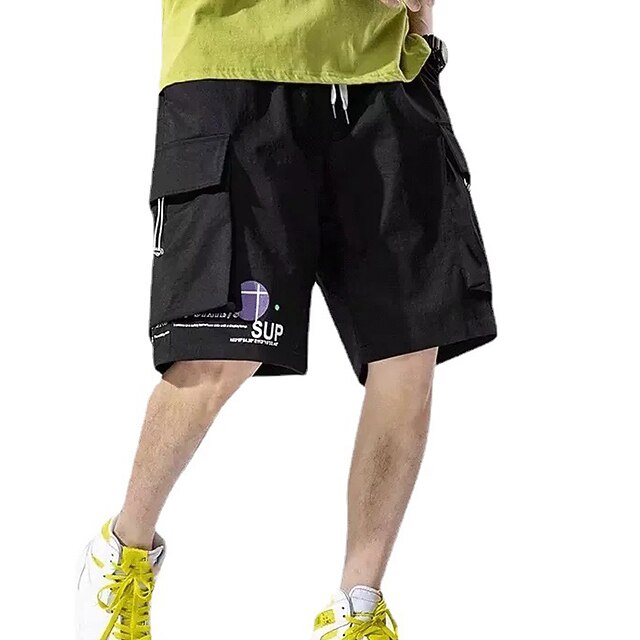 Men's Casual / Sporty Hip-Hop Shorts Cargo Shorts Elastic Drawstring Design Knee Length Pants Sports Outdoor Daily Micro-elastic Letter Comfort Breathable Mid Waist Green Black Pink M L XL XXL 3XL
Men's Casual / Sporty Hip-Hop Shorts Cargo Shorts Elastic Drawstring Design Knee Length Pants Sports Outdoor Daily Micro-elastic Letter Comfort Breathable Mid Waist Green Black Pink M L XL XXL 3XL