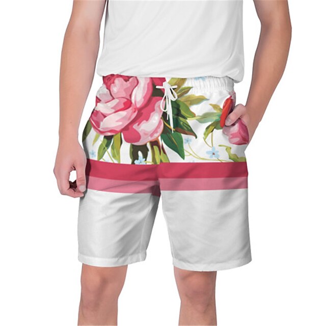 Men's Streetwear Hawaiian Shorts Beach Shorts 3D Print Elastic Drawstring Design Short Pants Casual Daily Graphic Flower / Floral Breathable Soft Mid Waist Blue White Pink S M L XL XXL
Men's Streetwear Hawaiian Shorts Beach Shorts 3D Print Elastic Drawstring Design Short Pants Casual Daily Graphic Flower / Floral Breathable Soft Mid Waist Blue White Pink S M L XL XXL