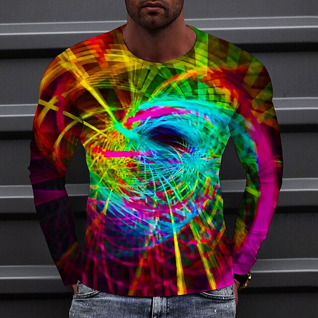 Men's T shirt Color Block Colorful Round Neck Casual Color Block Long Sleeve Tops Cool Red
Men's T shirt Color Block Colorful Round Neck Casual Color Block Long Sleeve Tops Cool Red