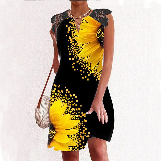 Women's A Line Dress Knee Length Dress Green Blue White Black Pink Dusty Rose Red Yellow Beige Sleeveless Floral Lace Print Spring Summer V Neck Casual 2022 S M L XL XXL 3XL 4XL 5XL
Women's A Line Dress Knee Length Dress Green Blue White Black Pink Dusty Rose Red Yellow Beige Sleeveless Floral Lace Print Spring Summer V Neck Casual 2022 S M L XL XXL 3XL 4XL 5XL