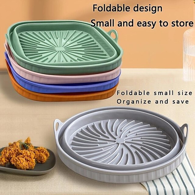 Pc Air Fryer Mat Baking Tray Tray Multifunctional Silicone Grill Mat